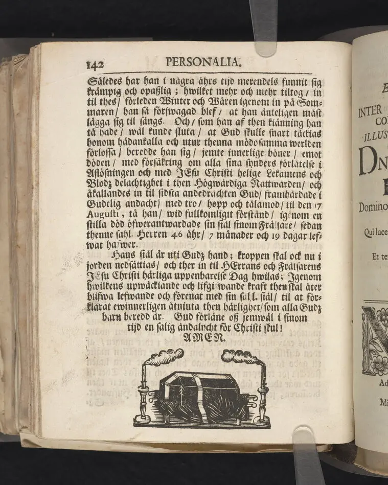 Asylum christianorum, eller The christnas tilflycht, betrachtat uti en enfaldig och gudelig lijk-predikan, i anledning af psalmen Davids 27. v. 5. öfwer hans kongl. may:tz wår allernådigste konungs tro-tienare ... nu hos Gud ewinnerligen salige, hr. Edvard Ehrensteen ... uti många höga personers, samt en ansenlig församlings närwaro, hållen i Öster Åkers kyrckia, den 29 jan. 1712. Af Gustaf Hallman ... Stockholm, hos Joh. Henr. Werner, kongl. may:tz och Upsala acad. boktr. 1713.