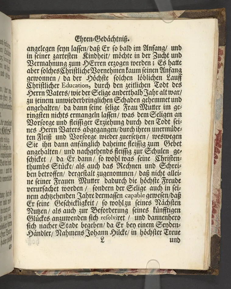 Der wohlbelohnte Gerechte, als der Weyland wohl-ehrenveste ... Diedrich von der Liedt, wohlbenahmter Kauff- und Handels-Mann in dieser königlichen Residentz-Stad Stockholm, und der hiesigen löblichen deutschen Kirchen wohlverordneter Eltester und Vorsteher, den 22. April, im Jahr Christi 1700. in der St. Nicolai Kirchen, bey volckreicher Versamlung, ansehnlich zur Erden bestetiget worden, fürgestellet aus dem 16. und 17. Versickeln des 5. Capitels des Buchs der Weiszheit, von M. Ægidio Strauchen ... Stockholm, gedruckt bey Olao Enæo, königl. Antiq. Arch. Buchdr.