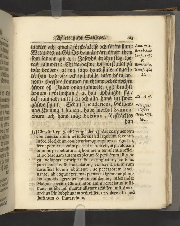 Gloriatio christiana, det är, en christelig berömelse af ett godt samwet. Hwilken den helige apostelen hafwer föreskrifwit; fordom kongl. may:ts tro-tienare ock Norkiöpings stads politie-borgmästare ... Carl Johansson altid älskat; och wid des jorde-färd uti en folckrijk församling den 23 febr. år 1708. allom christnom til efterdöme lemnat Petrus Asp ... Stockholm, tryckt, uti kongl. boktryckerie hos Joh. H. Werner, 1709.