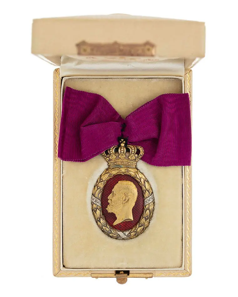Konung Oskar II:s norska jubileumsminnestecken 1897.