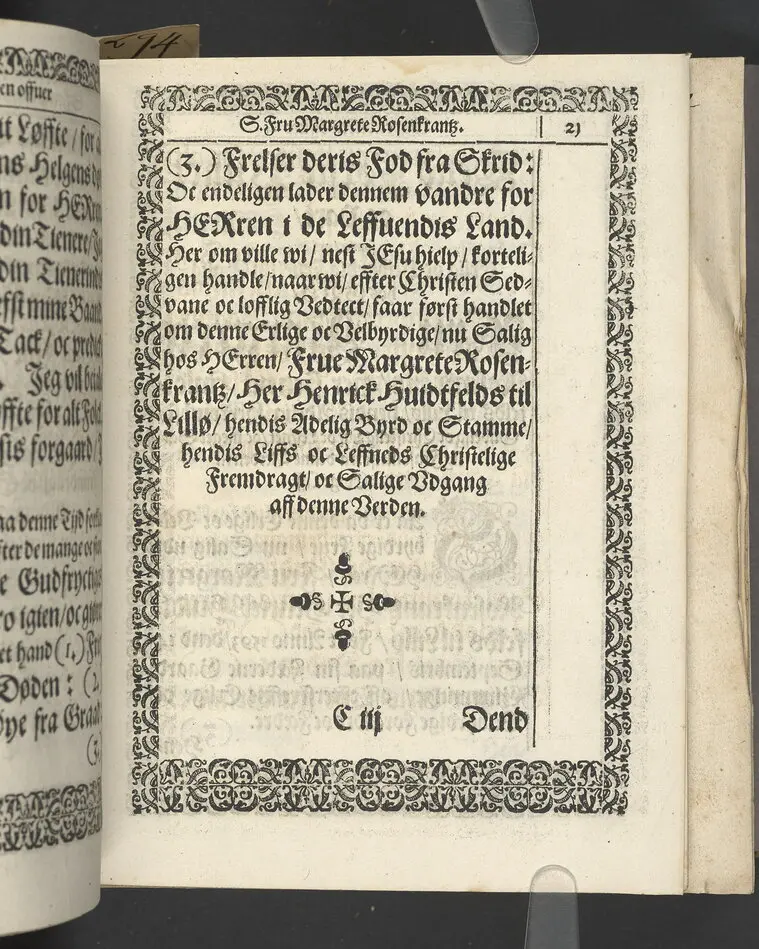 Likpredikan över Margrete Rosenkrantz
