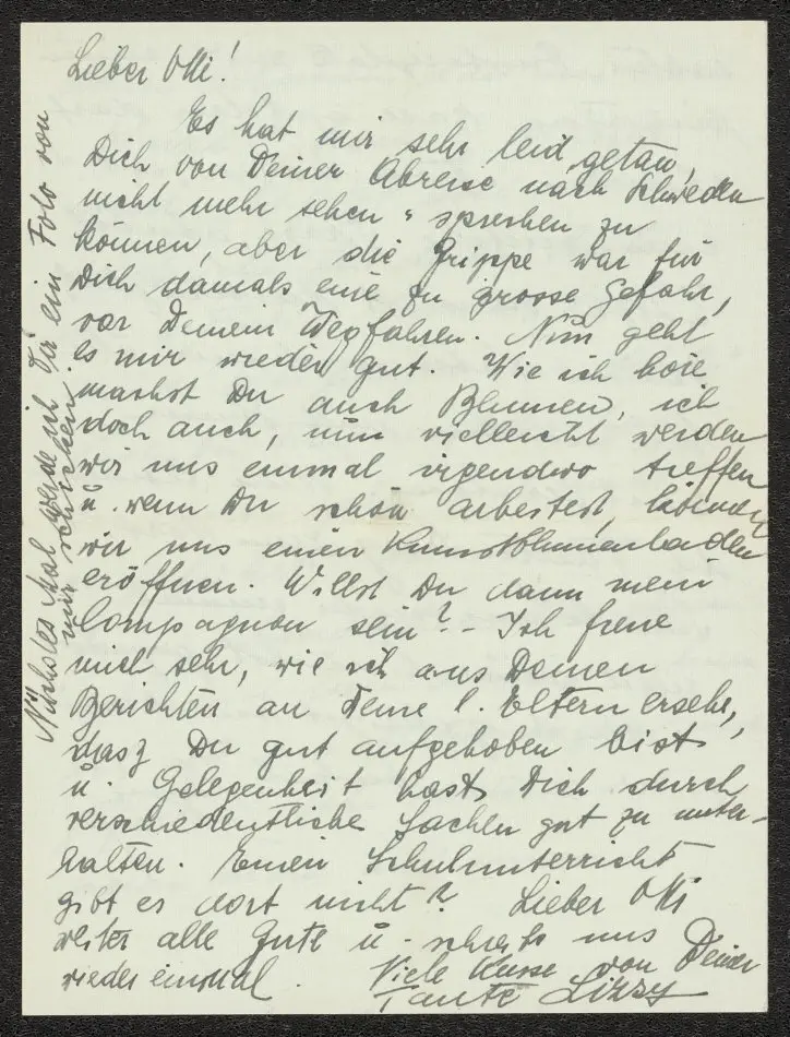 Brev från Egon och Alice "Lizzy" Ullmann 1939-02-22