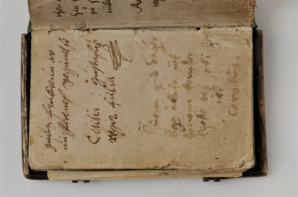 Bönbok, titel: "Någhra gudeligha böner utdragna aff then helga scrifft", tryckt hos Amund Laurentzon, Stockholm 1559.