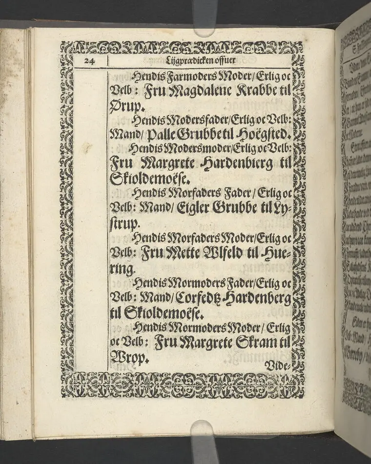 Likpredikan över Margrete Rosenkrantz