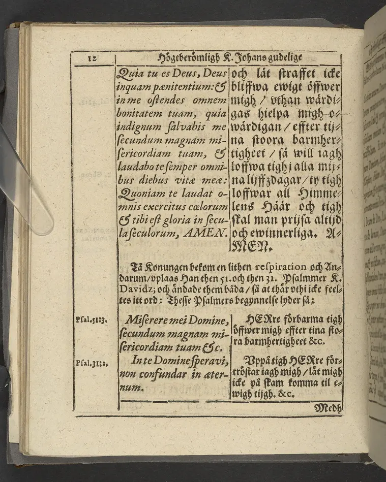 Agon regius, konglige Majesteetz till Swerige etc. H. Johans III... dödzkamp... Anteknat förste gången... på latiniskt språk... Dn. Jona Petri Nericio... Men nu... besmyckiat... medh Threnodia dramatica och... Drotningz Gunilæ epithaphijs... ich en... oration om... konungens... leffwerne... authore, Sylvestro Johan. Phrygio... Holmiæ A.C. 1620.