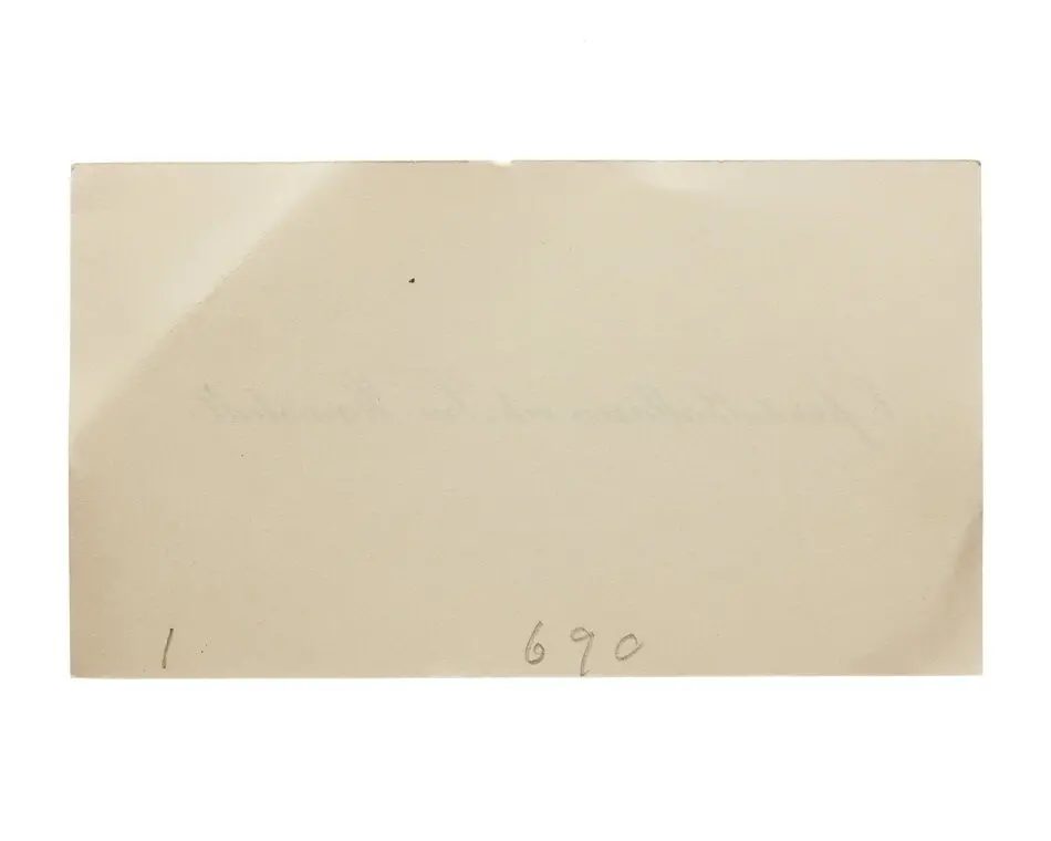 Visitkort från Överståthållare Johan Olof Ramstedt och Fru Henrika Ramstedt, f. Torén