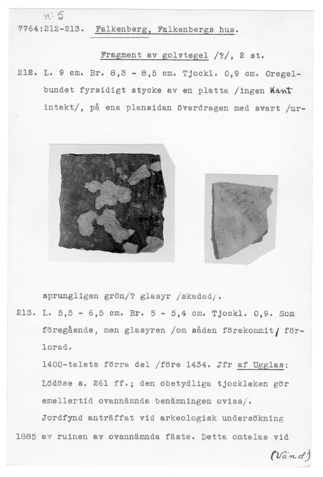 Bild på Golvtegel, Tegel, Fragment