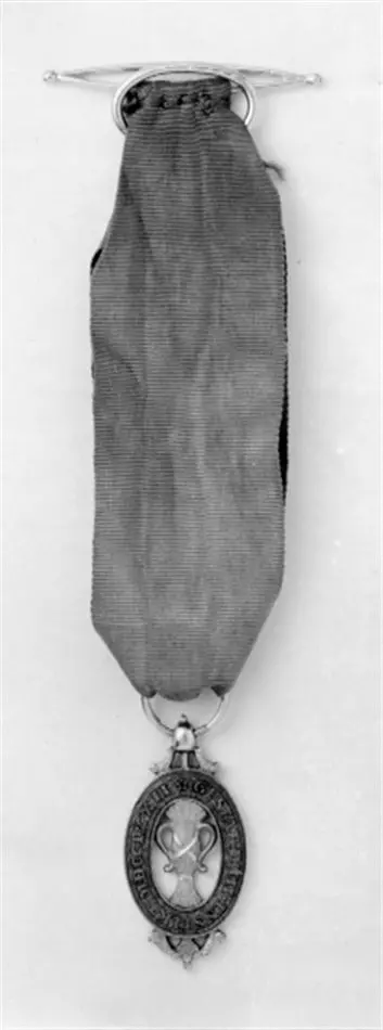 Bild på Band till miniatyr av ordenstecken, Vasaorden, Sverige, 1800-talets början.