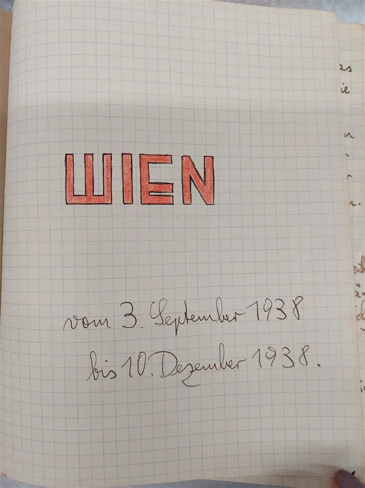 Eli Getreus dagbok från 1938
