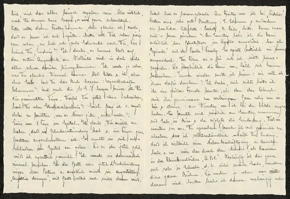 Brev till Ludwig Zethofer från Martha Böhm 1935-10-03