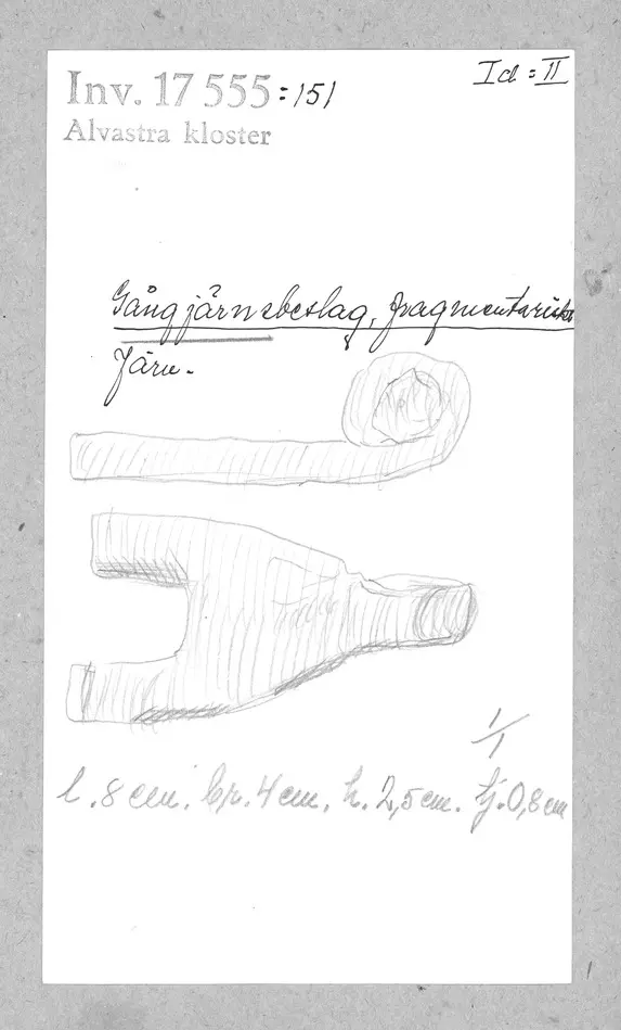 Bild på Gångjärnsbeslag, Beslag, Fragment