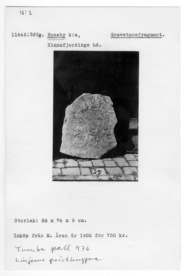 Bild på Gravsten, Fragment