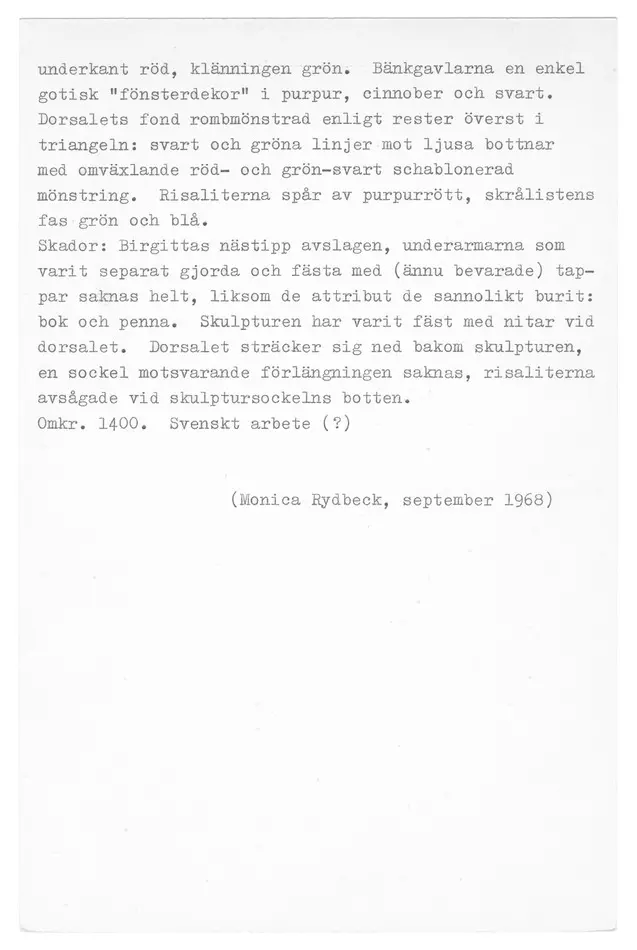 skulptur, Birgitta