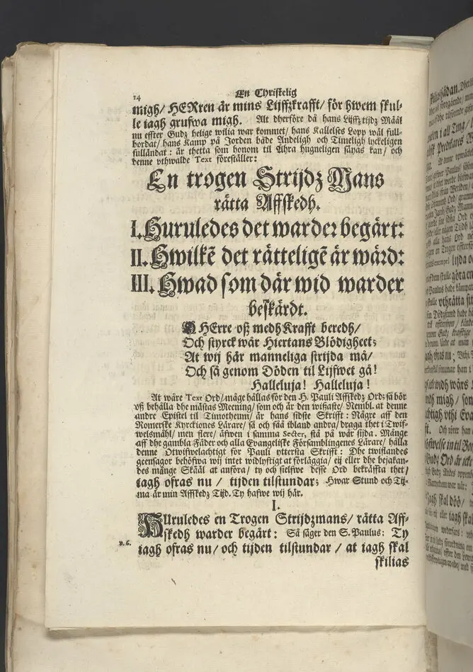En trogen strids-mans, rätta affstedh ... Vthi en christeligh Lijk-predijkan öfwer kongl. maij:tz ... öfwerste öfwer Tawasthuus-lähns regemente infanterie ... Her Georg Anthoni Brakel, herre til Rochtell och Oddris ... den 4. januarii 1689 ... vthi Narfwens doom-kyrckia ... af Johanne Gezelio ... Tryckt i Åbo, af Johan Winter.