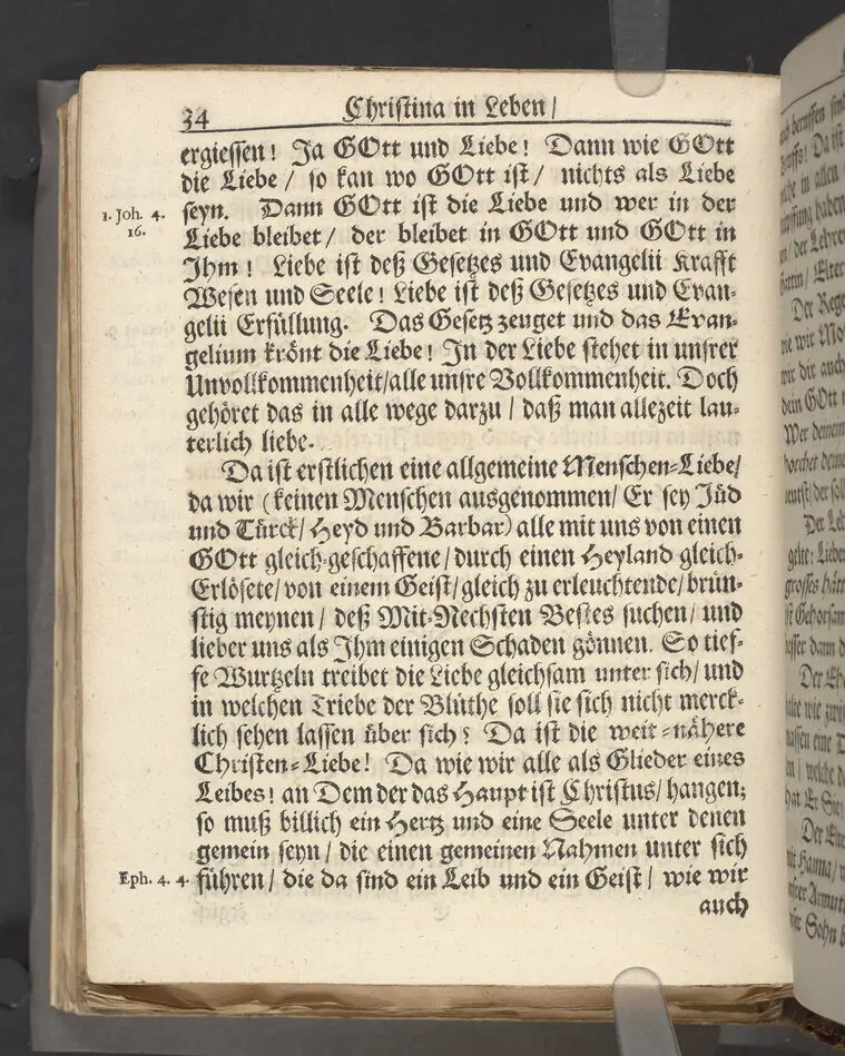 Christina in Leben/ Christina in Tod! Das ist Frühe doch lieb-volle Segen-Letze/ trauer-benehmende Trost-Letz/ und hoffnungs-volle Glaubens-Letze/ der weyland wohl-ehrbarn und gross-ehren tugendreichen Frauen Fr. Christina Grönin, gebornen Scharen-Bergin, desz wohl-ehren-vesten, grosz-achtbaren auch wohl-fürnehmen Herren Werner Gröns/ vornehmen Kauf-und Handels-Herren in hiesiger Königl. Residenz-Stadt Stockholm Herz-geschätzen Ehe-Gattin/ als deren verblichener Leichnam den 8 Maj-Monats, laufenden 1698-sten Heil-Jahrs, in Maria Magdalena Kyrch bey so wohl hoher/ als sonst ungemeiner Versamlung/ zur sanfften Erden-Ruh gebracht wurde/ zu inniger Trost-fasung vorgestellet von Johann Jacob Leibniz/ der h. Schrifft D. der löbl. Teutsschen Gemeine Past. und Consist. Assess. Stockholm/ Gedrucht bey Henrich Keysern/ J.K.Maejest: und der Acad. in Ups. Buchdrucker