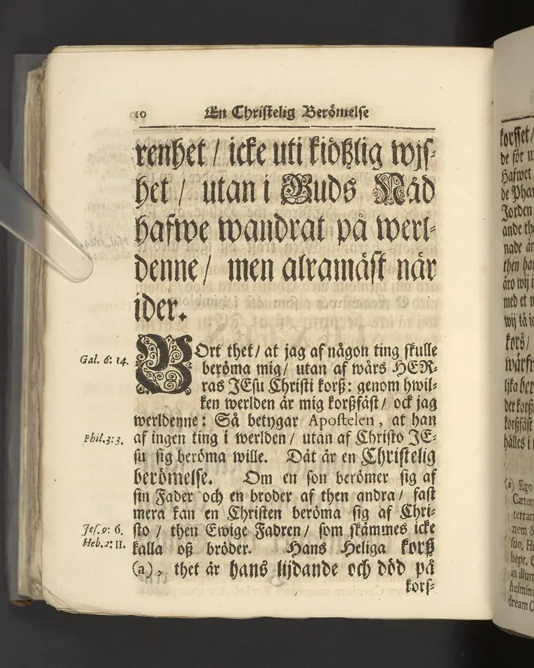 Gloriatio christiana, det är, en christelig berömelse af ett godt samwet. Hwilken den helige apostelen hafwer föreskrifwit; fordom kongl. may:ts tro-tienare ock Norkiöpings stads politie-borgmästare ... Carl Johansson altid älskat; och wid des jorde-färd uti en folckrijk församling den 23 febr. år 1708. allom christnom til efterdöme lemnat Petrus Asp ... Stockholm, tryckt, uti kongl. boktryckerie hos Joh. H. Werner, 1709.