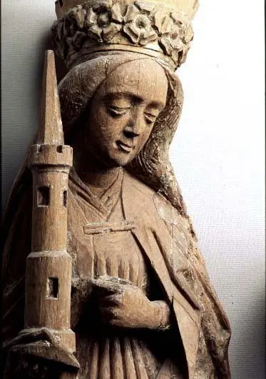 skulptur, Madonna med kvinnliga helgon