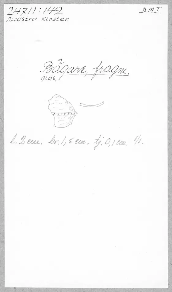 Bild på Bägare, Kärl, Fragment