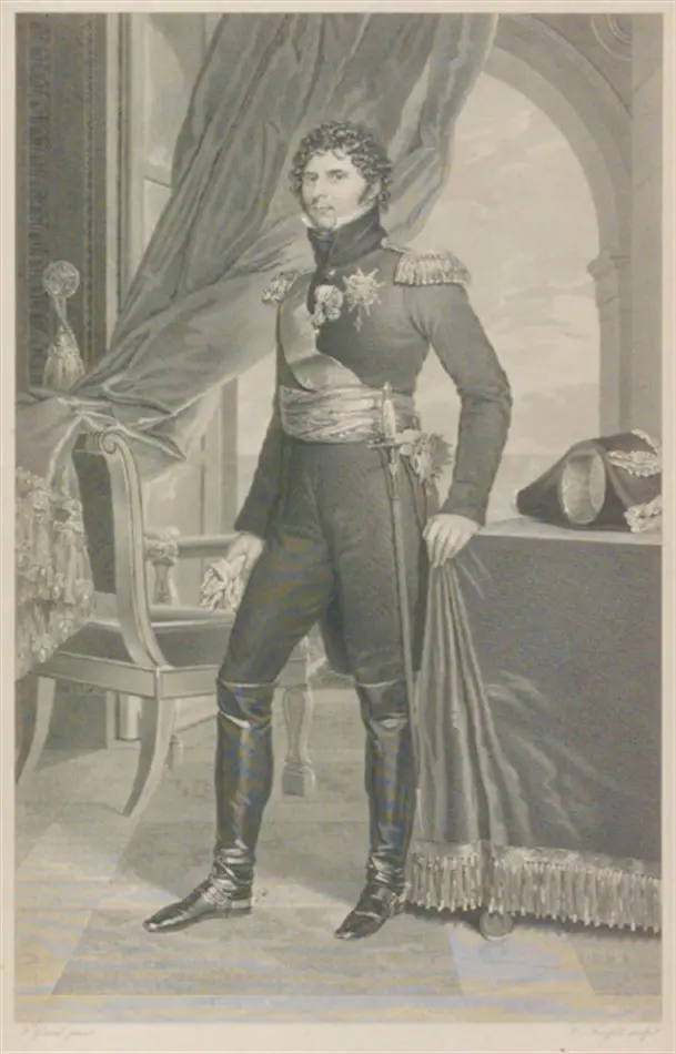 Bild på Karl XIV Johan , 1764-1844.
Konung av Sverige.
Kopparstick .