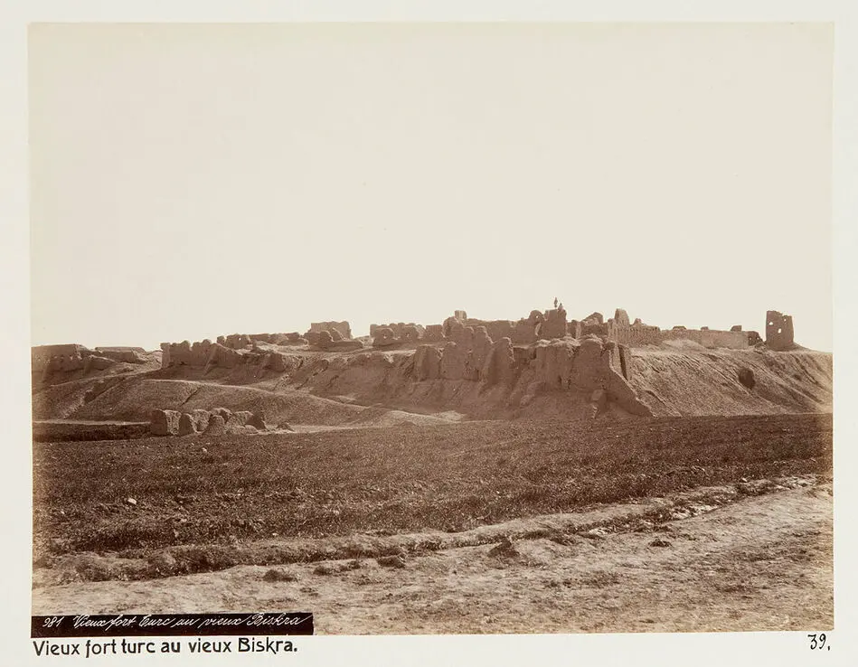 Bild på Fotografi. Vieux fort turc au vieux Biskra.