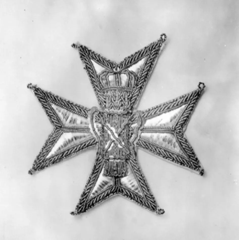 Bild på Dräktkraschan för kommendör av Vasaorden, Sverige, 1860-1871.