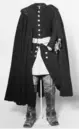 Höger kragstövel buren av Karl XII vid Fredrikshald den 30 november 1718.