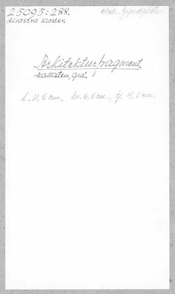 Bild på Byggnadsdetalj, Fragment
