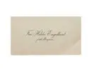 Visitkort från Fru Hilda Engelhart, f. Bergman.