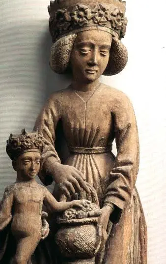 skulptur, Madonna med kvinnliga helgon
