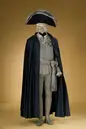 Skärp består av två delar av beige-grön silkestrikå använt av Gustav III vid attentatet på Operan den 16 mars 1792 .
