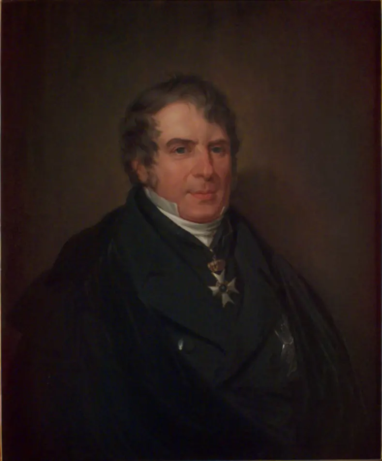 Bild på Porträtt på Hans Järta, landshövding, politiker, 1774-1847. Oljemålning på duk.