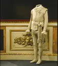 Skärp består av två delar av beige-grön silkestrikå använt av Gustav III vid attentatet på Operan den 16 mars 1792 .
