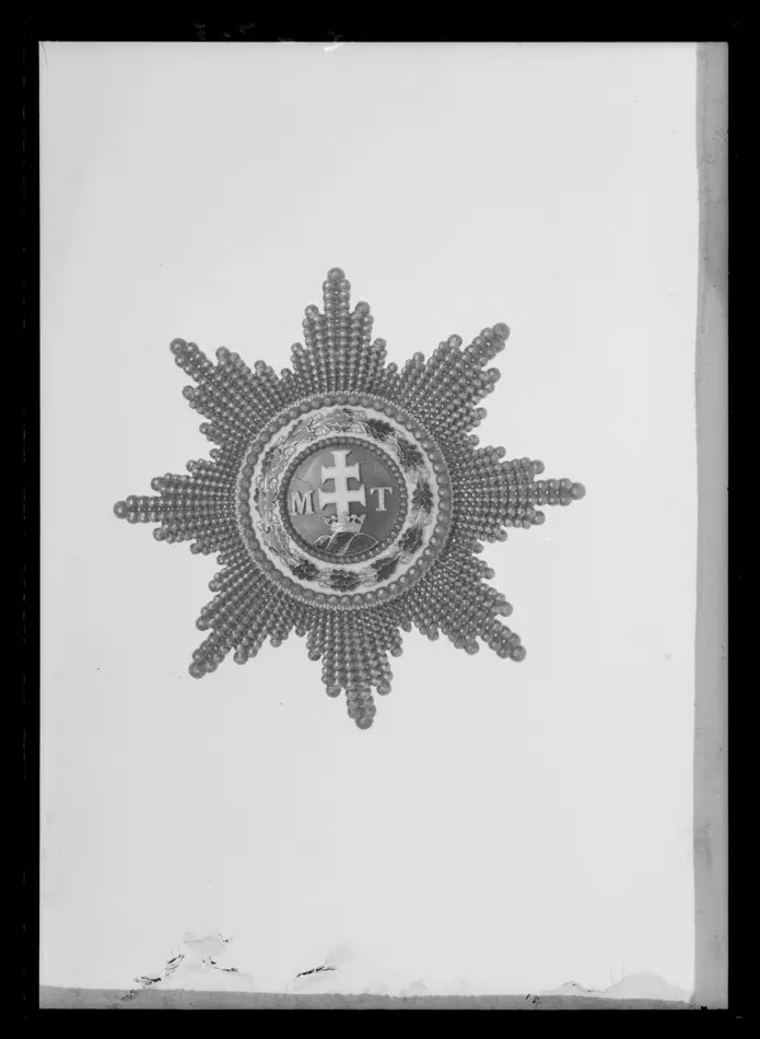 Kraschan för kommendör med stora korset av S:t Stephansorden, kungariket Ungern, firmamärke C F Rothe, Wien. Königlich ungarischer Orden des Heiligen apostolischen Königs Stephan