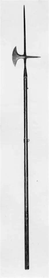 Hillebard, troligen m/1697 för underofficer vid Kungl. gardet.