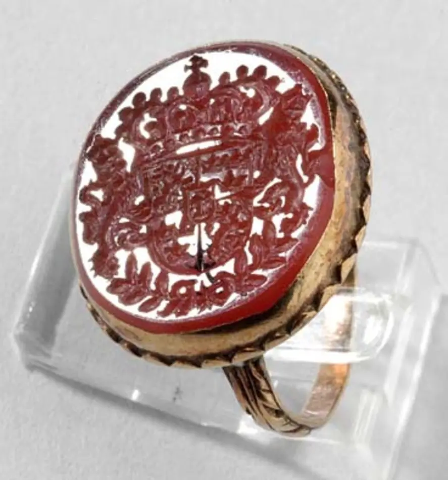 Signetring som tillhört drottning Kristina av Sverige (1644-1654)
