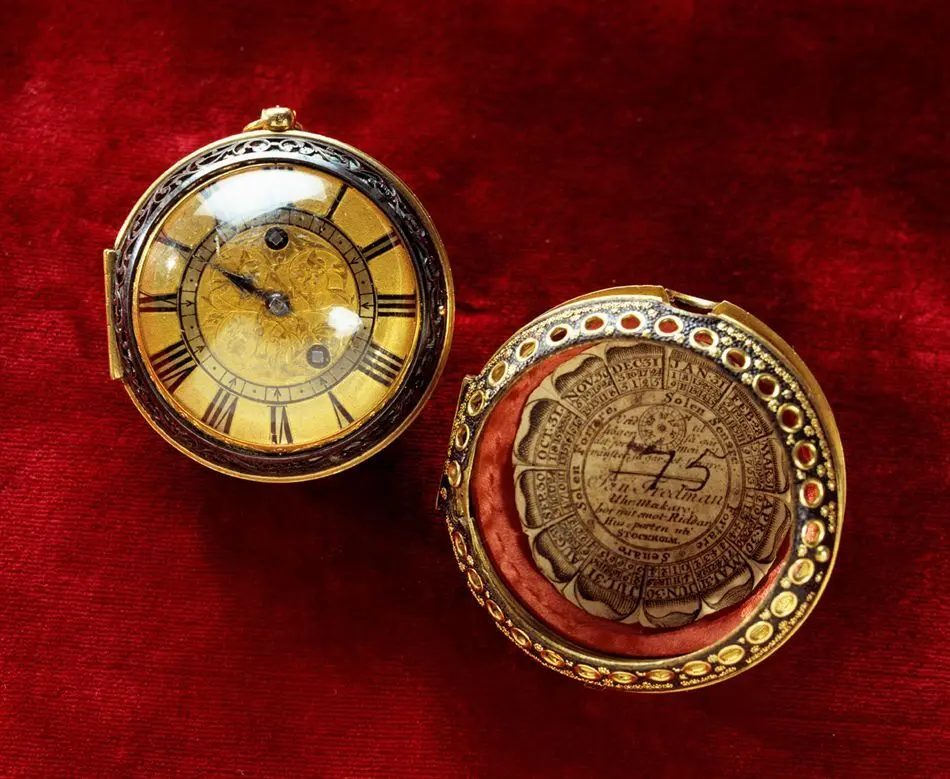Urverk, signerat Thomas Tompion, London, ca 1680.