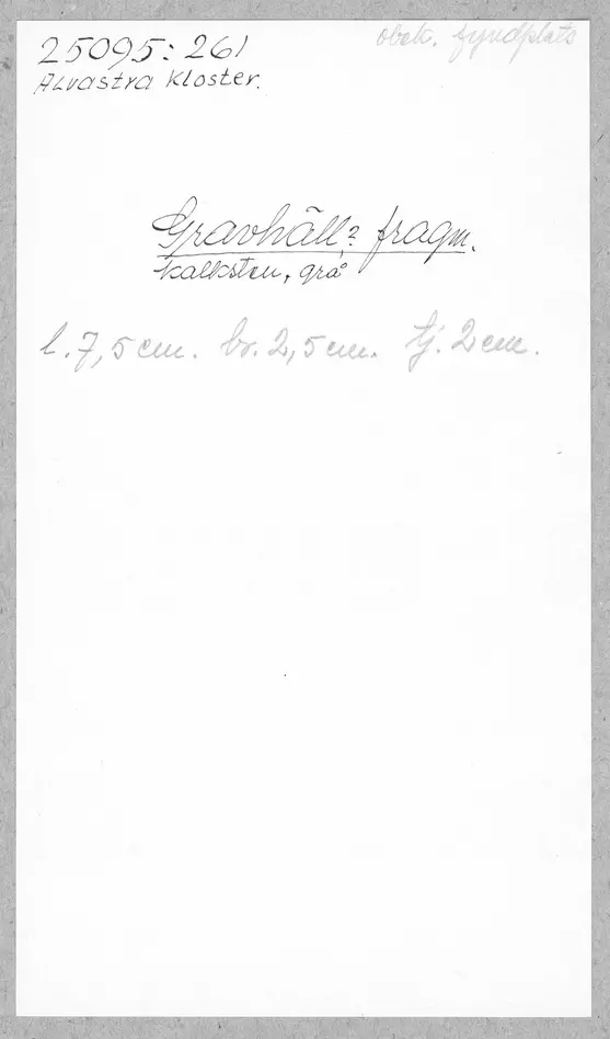 Bild på Gravhäll, Fragment