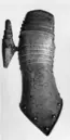 Rustningshandske, Nürnberg (?), 1500-tal, höger hand.
