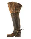 Höger kragstövel buren av Karl XII vid Fredrikshald den 30 november 1718.