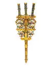 Plymhållare, s.k. ägrett, till Karl IX:s kröningshäst, tillverkad av guldsmeden Ruprecht Miller, Stockholm 1606-1607.