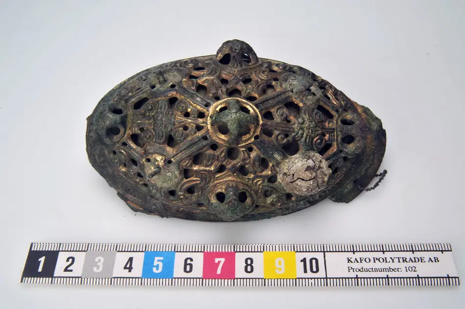 Oval spännbuckla P51