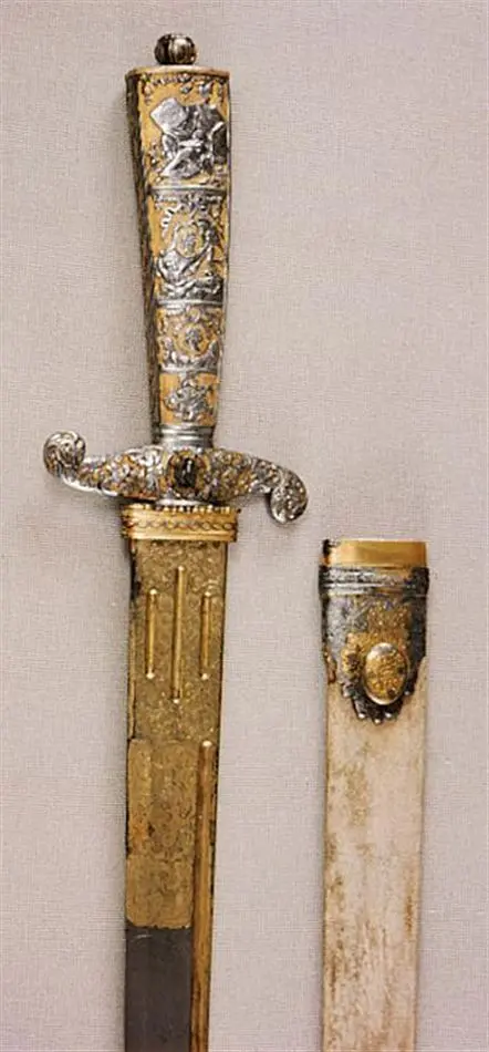 Balja till hirschfängare nr 4164, Neapel 1784.