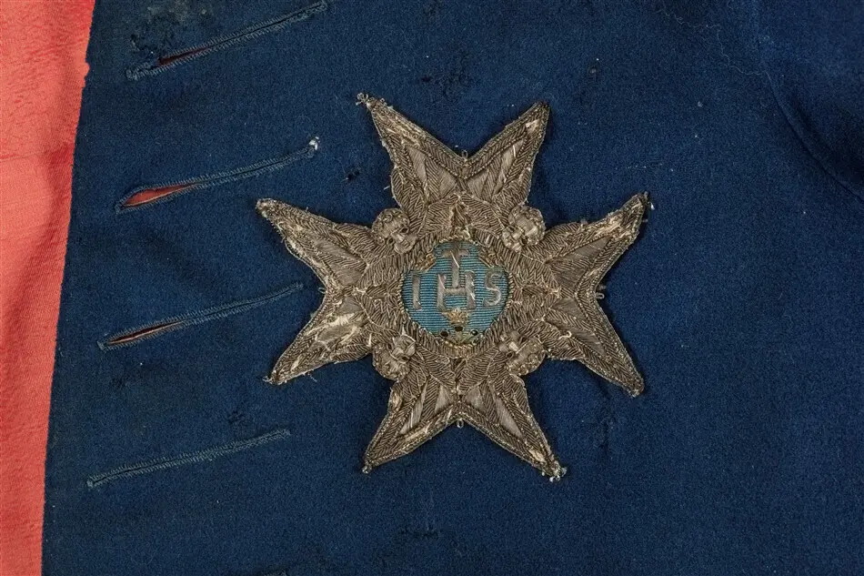 Serafimerordens kraschan som tillhört Fredrik I, 1748-1751.