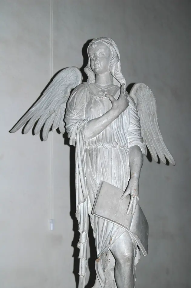 skulptur, ängel