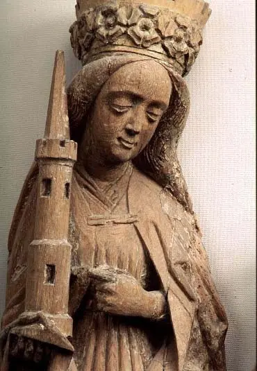 skulptur, Madonna med kvinnliga helgon