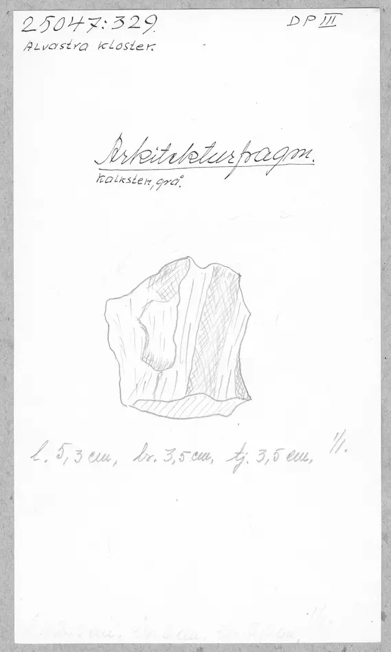 Bild på Byggnadsdetalj, Fragment