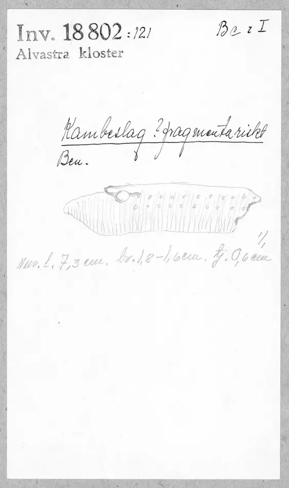 Bild på Kambeslag, Beslag, Fragment