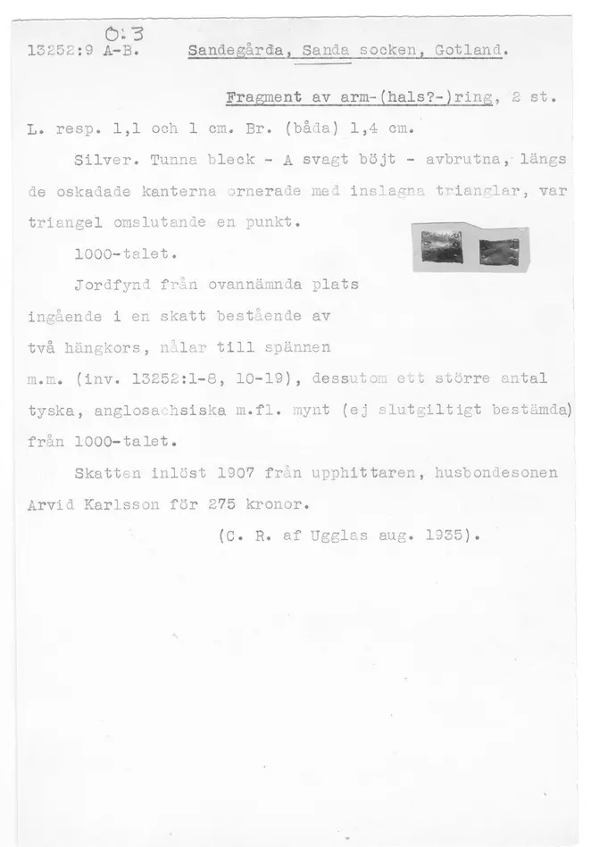 Bild på Armring, Fragment