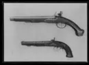 Flintlåspistol m: 1717 för Livskvadronen, Sverige (avkortad), tillverkad i Örebro.