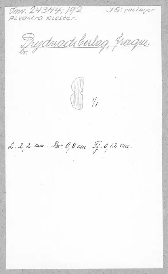 Bild på Prydnadsbeslag, Beslag, Fragment